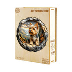 Whimsical Wooden Jigsaw Puzzle - Yorkshire Terrier in Nature - pickApuzzle