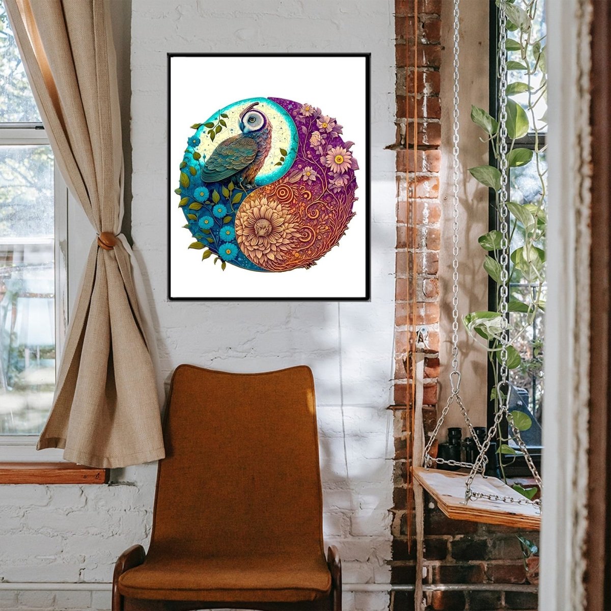 Ausgefallenes Holz-Puzzle – YIN YANG Eule 2