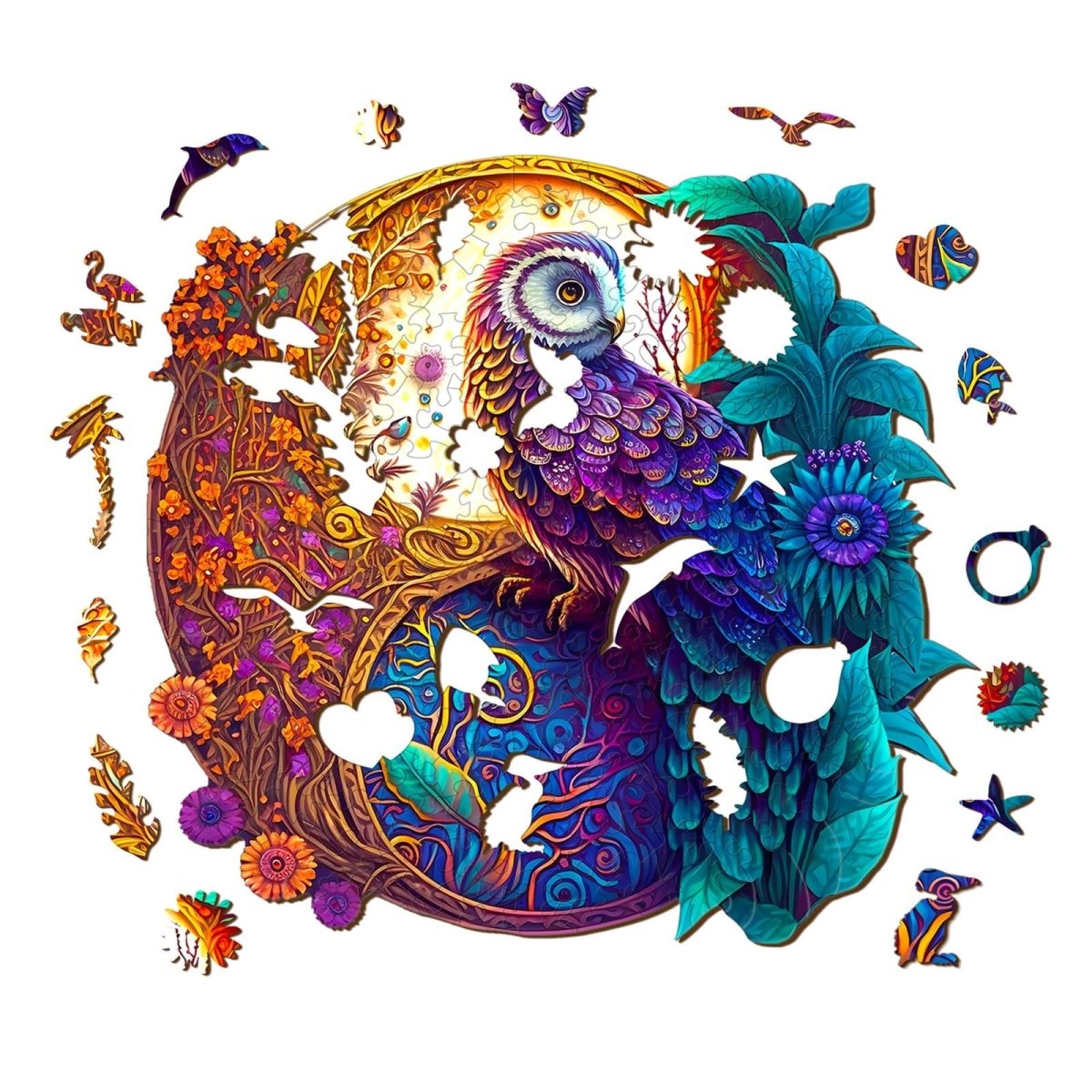 Skurriles Holzpuzzle – YIN YANG EULE
